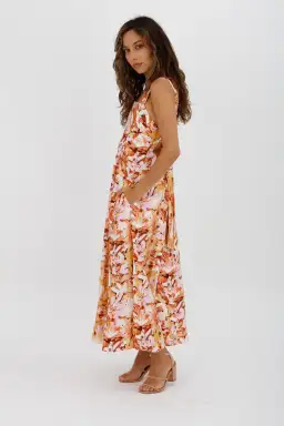 Acler Withington Dress Midi Blush Print Size 8 for rent on The Volte - image 5