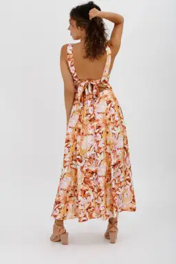 Acler Withington Dress Midi Blush Print Size 8 for rent on The Volte - image 9