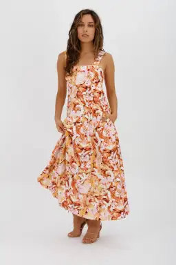 Acler Withington Dress Midi Blush Print Size 8 for rent on The Volte - image 6