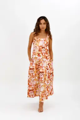 Acler Withington Dress Midi Blush Print Size 8 for rent on The Volte - image 12