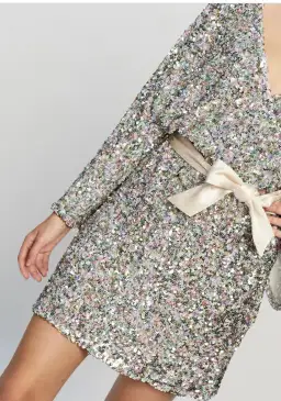 Winona Mingle Long Sleeve Mini Dress Sequin Size XS / Au 6 for rent on The Volte - image 5