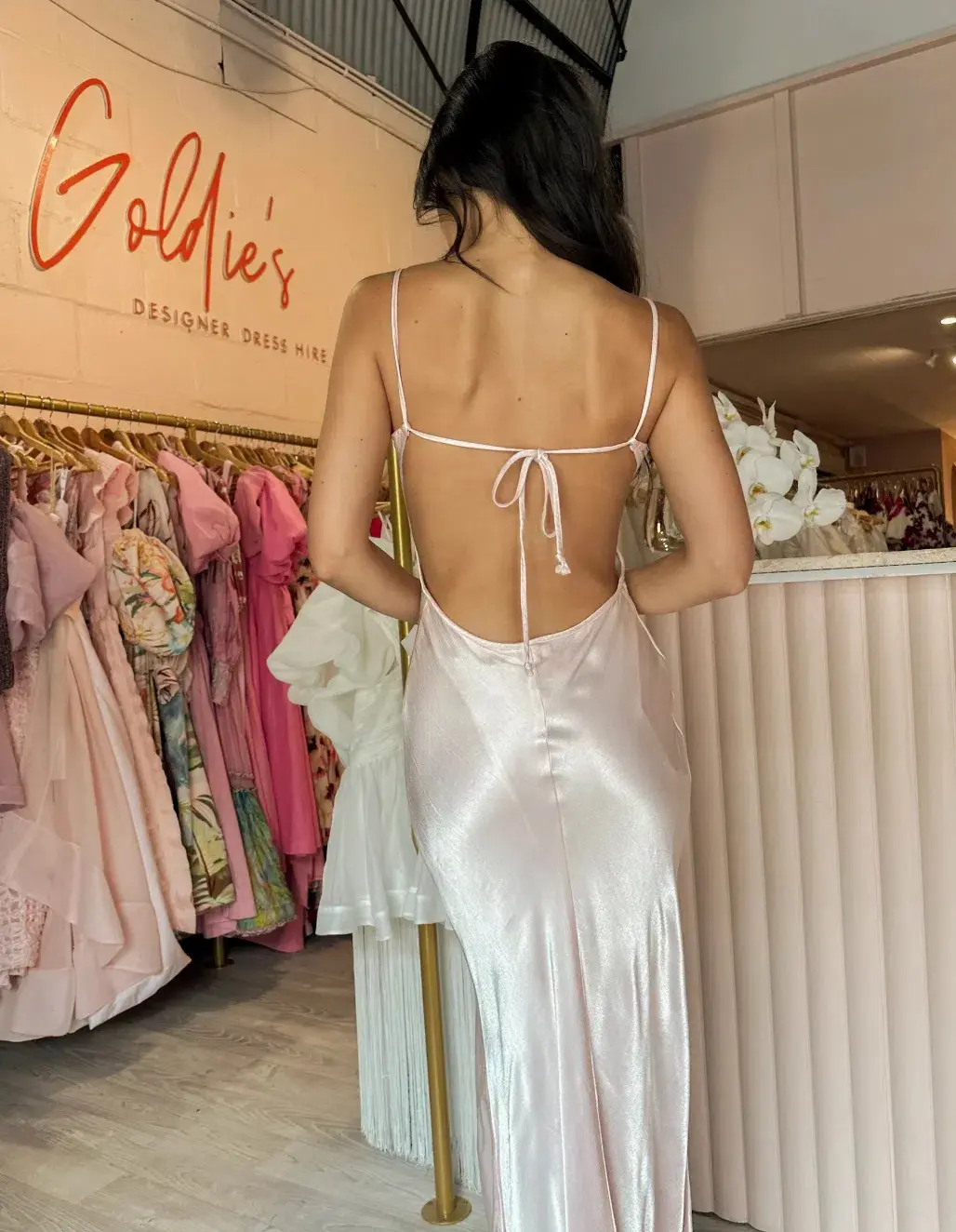 Bec & Bridge Cedar City Maxi Dress Blush Size AU 8 for rent on The Volte - main image