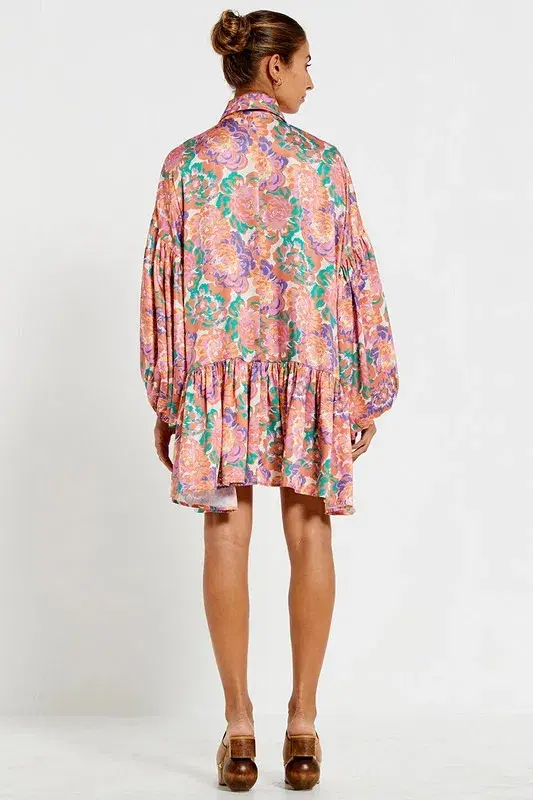 Bohemian Traders Winter Genoa Mini in Peony Floral Size AU 18 for rent on The Volte - main image