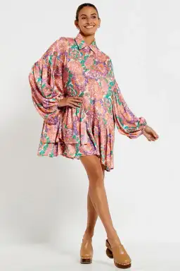 Bohemian Traders Winter Genoa Mini in Peony Floral Size AU 18 for rent on The Volte - image 2