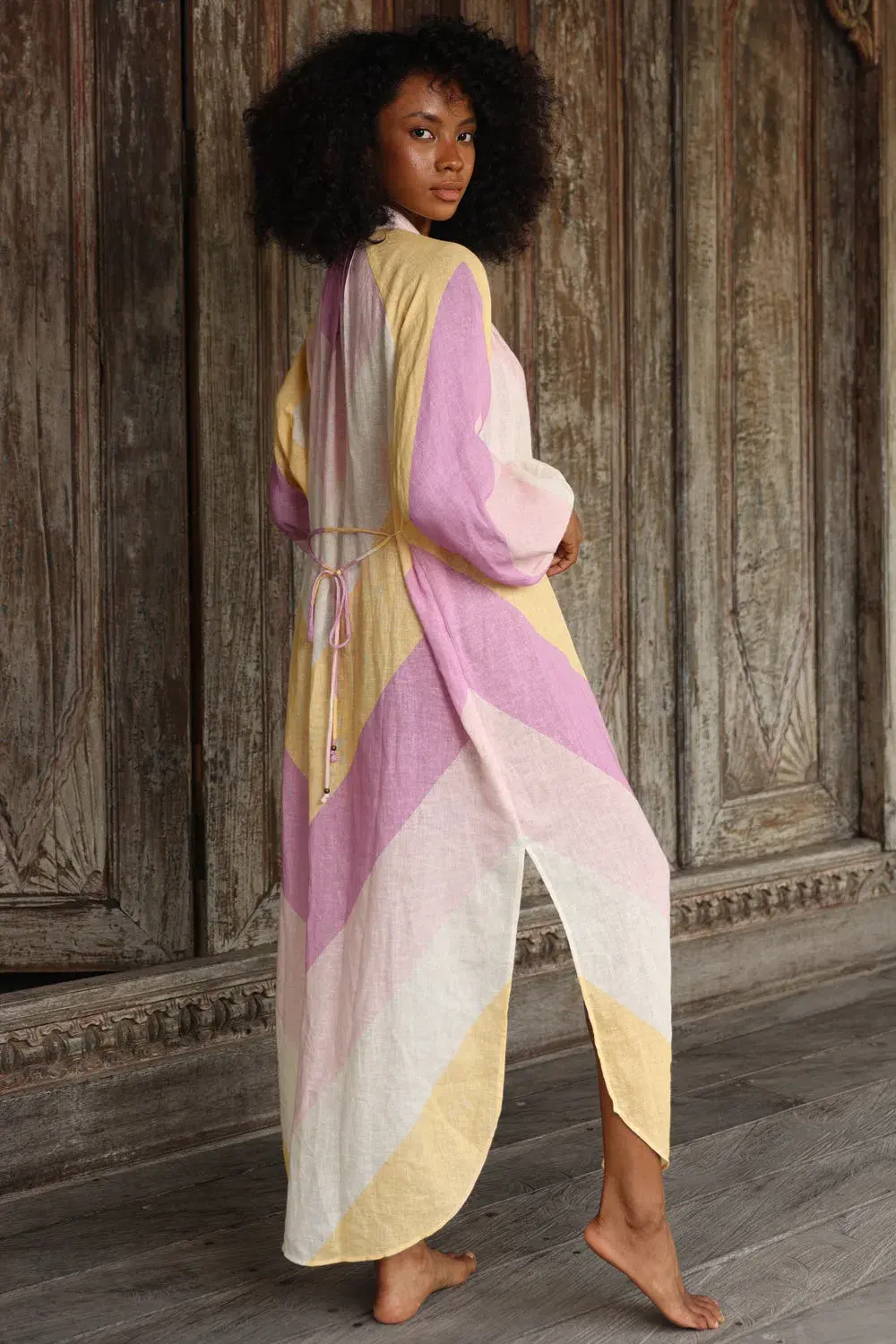 Tigerlily Kaleho Lorena Shirt Dress Popsicle Stripe Multi Size AU 8 for rent on The Volte - main image