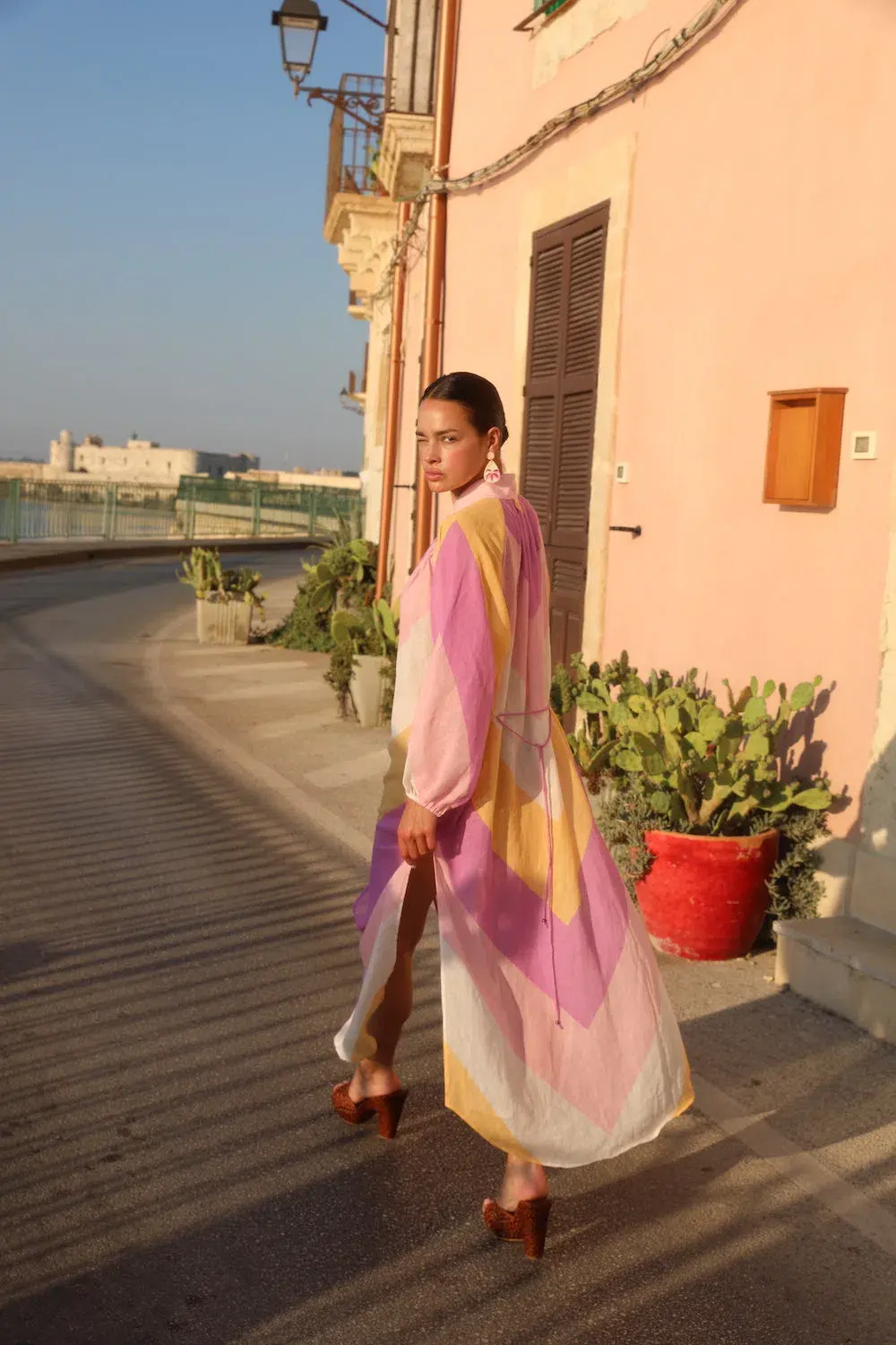 Tigerlily Kaleho Lorena Shirt Dress Popsicle Stripe Multi Size AU 8 for rent on The Volte - main image