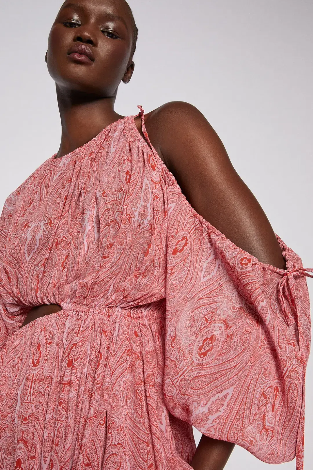 Scanlan Theodore Paisley Print Drawcord Mini Pink Size AU 8 for rent on The Volte - main image