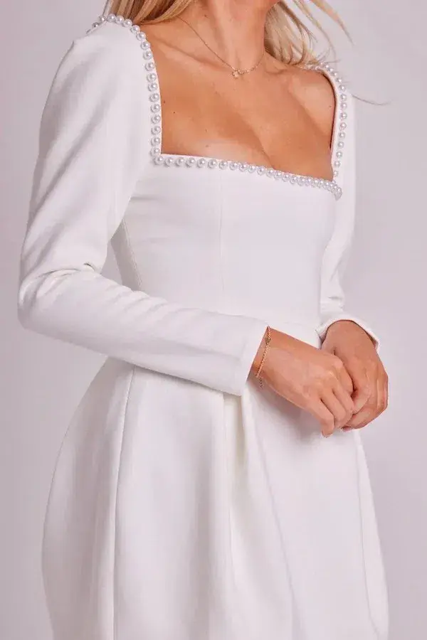 Odd Muse Ultimate Muse Pearl Dress White Size M/ AU 10 for rent on The Volte - main image