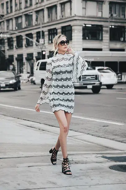 Asilio Dark Tides Dress White/Black Size AU 6 for rent on The Volte - main image