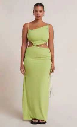 Bec & Bridge Dilkon Maxi Dress Green Size AU 12 for rent on The Volte - image 4