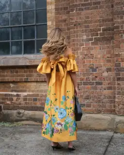 Alemais Dana Midi Dress Marigold Size AU 10 for rent on The Volte - image 5