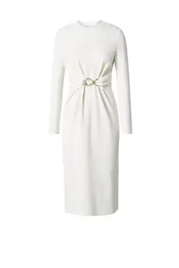 Scanlan Theodore Crepe Knit Belted Dress White Size XS / AU 6 for rent on The Volte - image 4