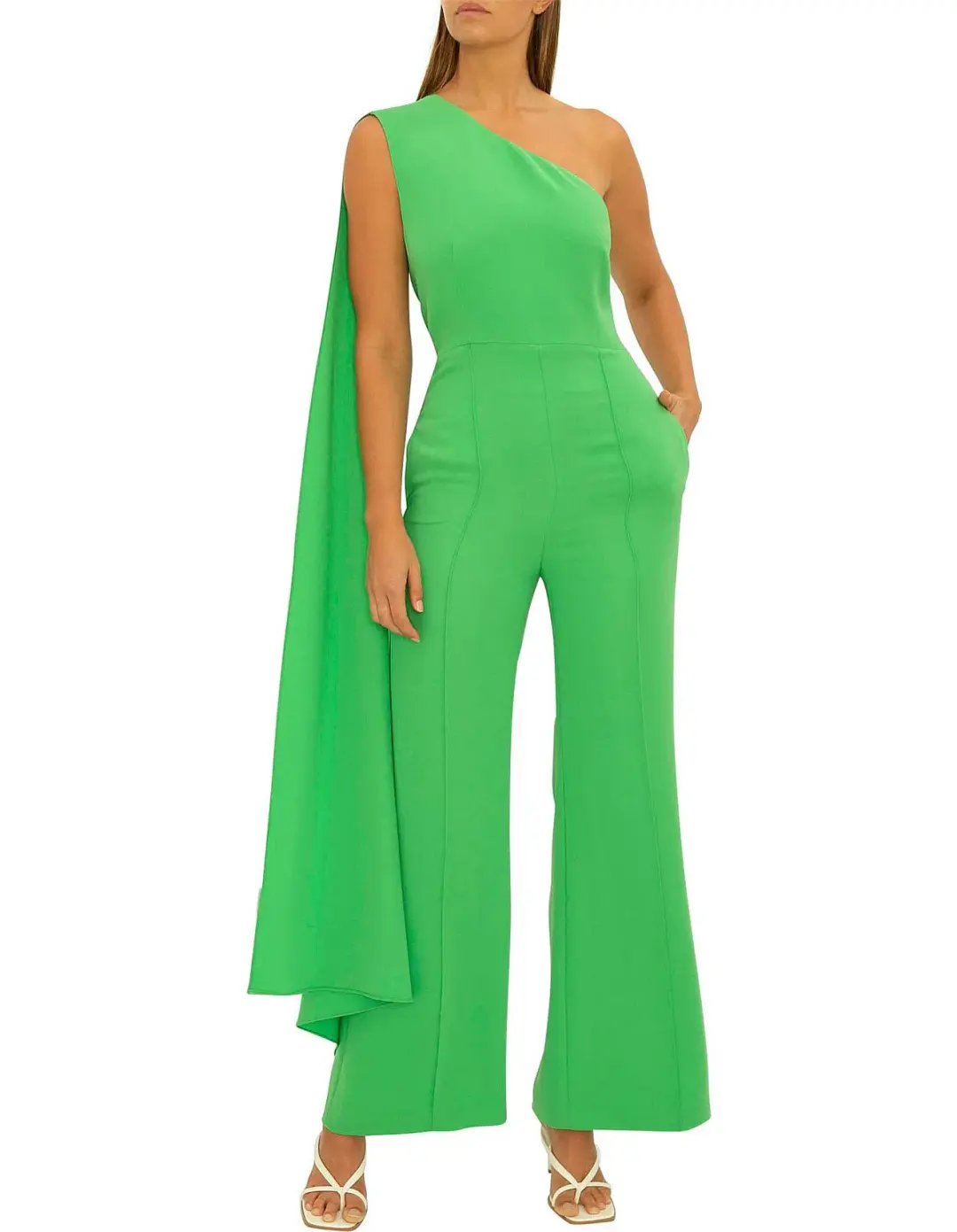 Carla Zampatti Apple Homage to Carla Jumpsuit Green Size 10 for rent on The Volte - main image