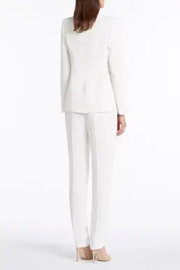 Carla Zampatti Long Line Jacket and Pants White Size 10 for rent on The Volte - image 2