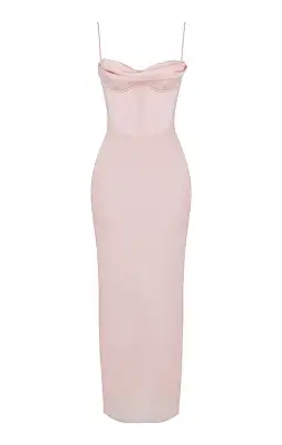 House of CB Charmaine Corset Maxi Dress Blush Pink Size M/AU 10 for rent on The Volte - image 5
