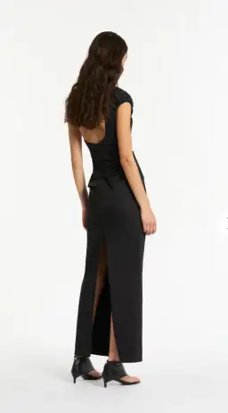 Sir the Label Giacomo Gathered Gown in Black Size 10 for rent on The Volte - image 4