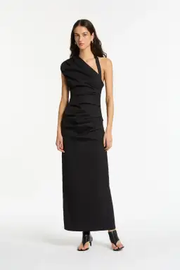 Sir the Label Giacomo Gathered Gown in Black Size 10 for rent on The Volte - image 1
