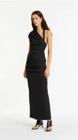 Sir the Label Giacomo Gathered Gown in Black Size 10 for rent on The Volte - image 2