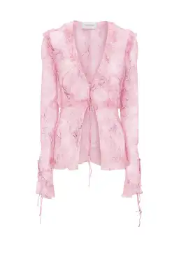 Rat & Boa Cobra Blouse and Skirt Set Pink Size XS/AU 6 for rent on The Volte - image 4