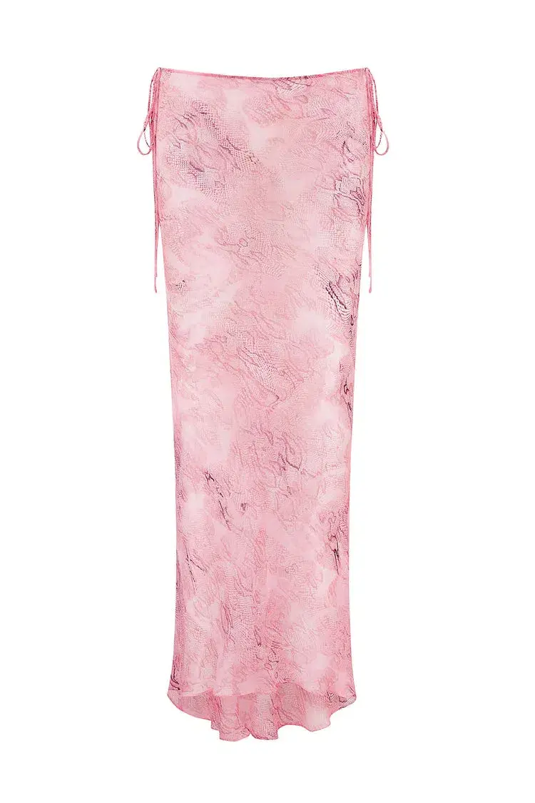 Rat & Boa Cobra Blouse and Skirt Set Pink Size XS/AU 6 for rent on The Volte - main image