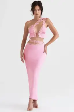 House Of CB Mathilda Skirt & Lorena Top Set Pink Size 6 for rent on The Volte - image 1