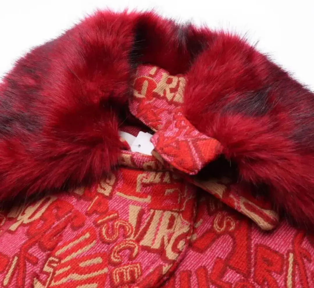 Zimmermann Kaleidoscope Faux Fur Bomber Jacket Size 1 / AU10 for rent on The Volte - main image