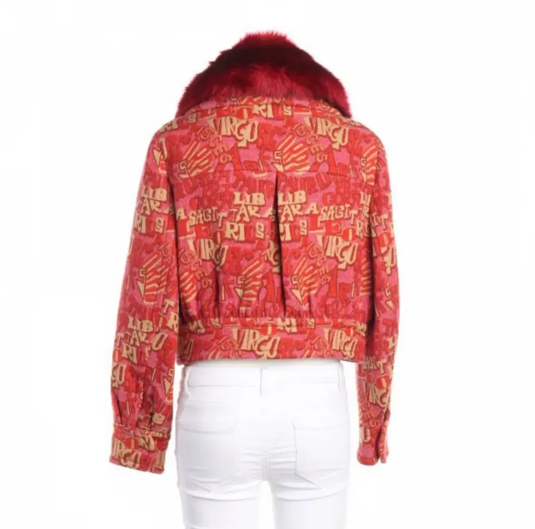 Zimmermann Kaleidoscope Faux Fur Bomber Jacket Size 1 / AU10 for rent on The Volte - main image