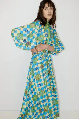 Alemais Lou Twist Front Shirtdress Print - Size 12 for rent on The Volte - image 3