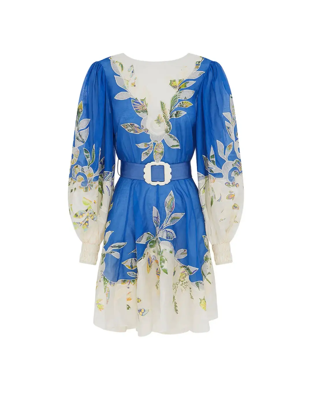 Alemais Rita Embroidered Mini Dress Blue Size XS / AU 6 for rent on The Volte - main image