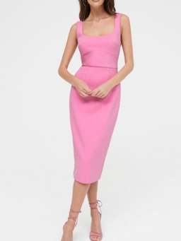 Sheike Mia Midi Dress Pink Size 10 for rent on The Volte - image 2