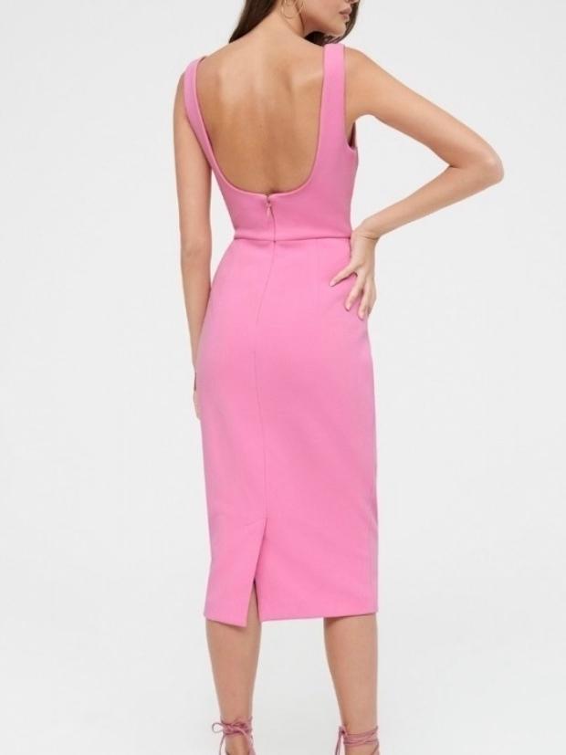 Sheike Mia Midi Dress Pink Size 10 for rent on The Volte - main image