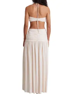 Bec & Bridge Adaline Cut Out Maxi Dress Cream Size 14 for rent on The Volte - image 3
