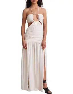 Bec & Bridge Adaline Cut Out Maxi Dress Cream Size 14 for rent on The Volte - image 4