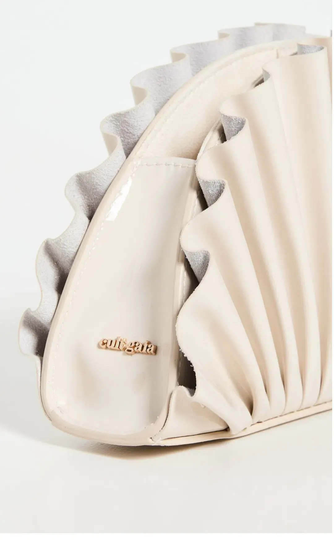 Cult Gaia Nala Mini Clutch Off White for rent on The Volte - main image