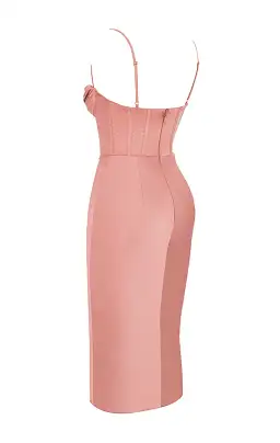 House of CB Mryna Satin Corset Slip Dress Rose Size M / Au 10-12 for rent on The Volte - image 6