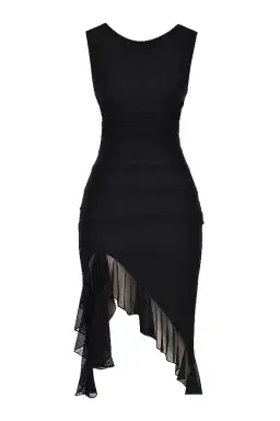 House of CB Mistress Rocks Ruffle Midi Dress Black Size XL / AU 14 for rent on The Volte - image 5