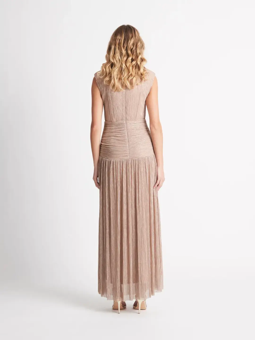 Sheike Eternity Maxi Gown Dress Nude Blush Size 10 for rent on The Volte - main image