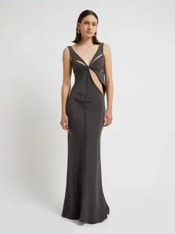 Christopher Esber Triquetra Contoured Tank Dress Grey Size 8 for rent on The Volte - image 1