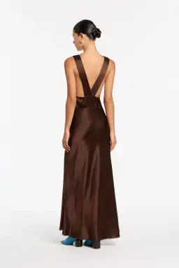 Sir the Label Aries Cut Out Gown Chocolate Size 8 for rent on The Volte - image 4