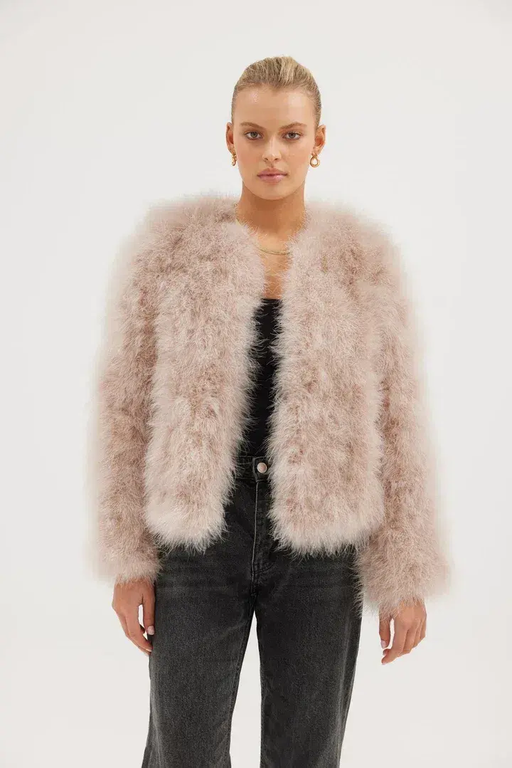 Bubish Luxe Scarlett Jacket Blush Size 8 for rent on The Volte - main image