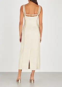 Jacquemus La Robe Valerie Dress Nude Size 34/AU 6 for rent on The Volte - image 4