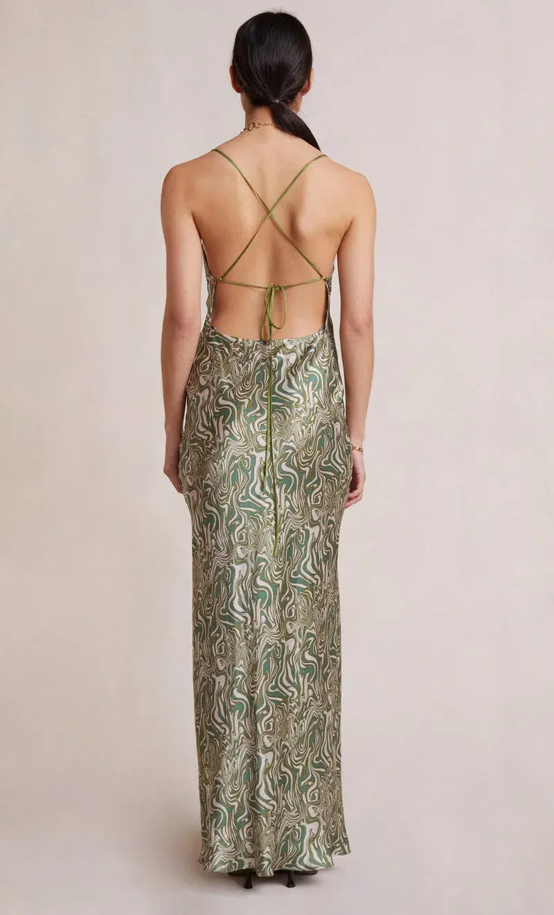 Bec & Bec Alanis Maxi Dress Print Size 6 for rent on The Volte - main image
