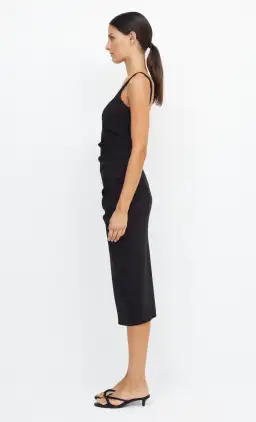 Bec & Bridge Be Mine Square Neck Dress Black Size AU 10