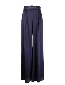 Zimmermann Silk Belted Wide Pants Navy Size 0 / AU 8 for rent on The Volte - image 3