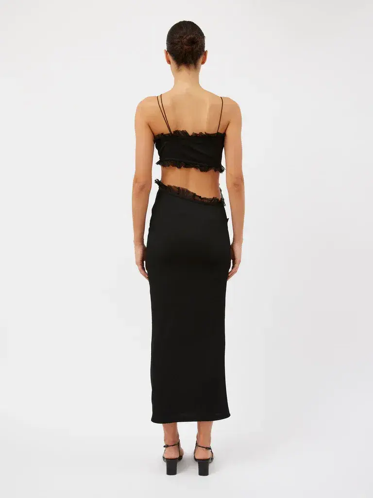 Christopher Esber Carina Interlinked Dress Black Size AU 12 for rent on The Volte - main image