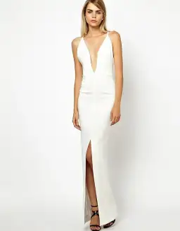 Solace London Revelation Maxi Dress White Size 6 for rent on The Volte - image 1