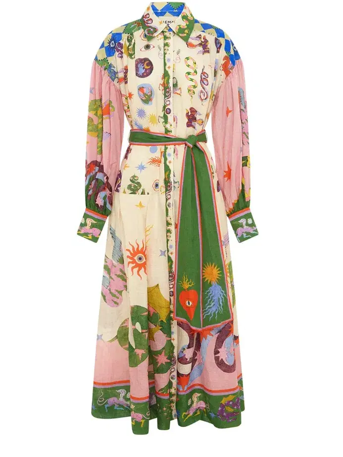 Alemais Seeker Shirtdress Multi Size 12 / L for rent on The Volte - main image