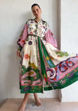 Alemais Seeker Shirtdress Multi Size 12 / L for rent on The Volte - image 1