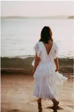 ROOH Collective Daphne Midi Dress White Size 12 for rent on The Volte - image 2