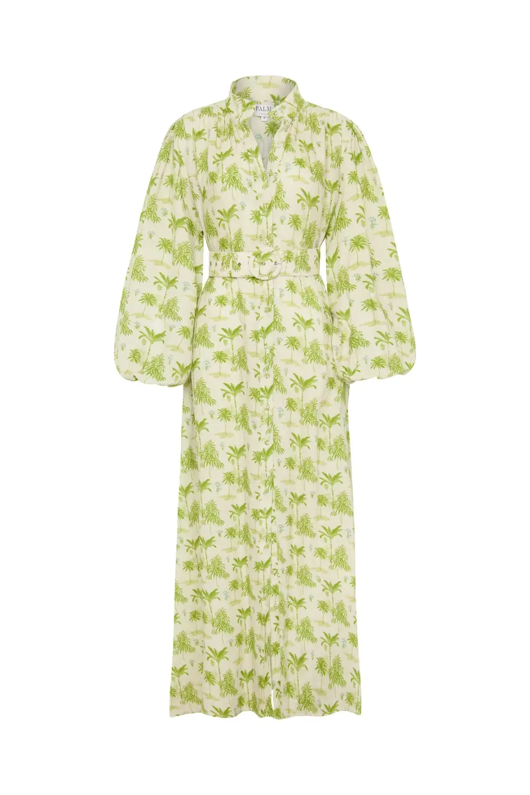 Palm Noosa Noddy Dress Green Palms Print Green Size AU 10 for rent on The Volte - main image